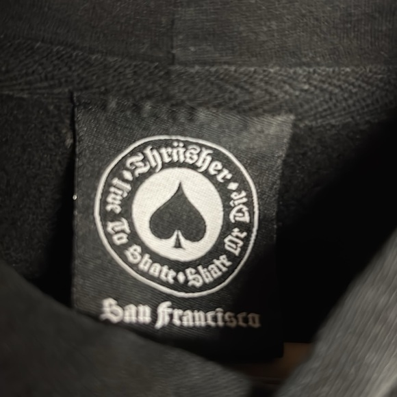 Thrasher Magazine Kids Flames Pull Over Hoodie Size Large (Child) - Picture 2 of 7